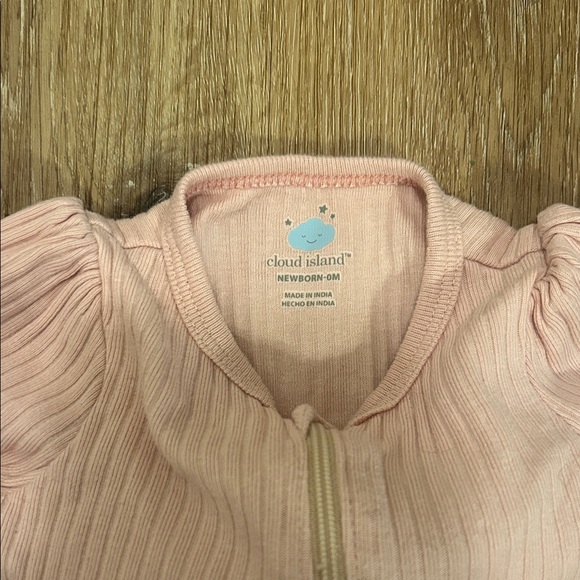 Pink Ribbed Kids One Piece - Picture 2 of 3